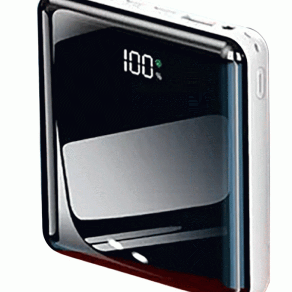 10000Mah Mini Fast Charger Power Bank - White