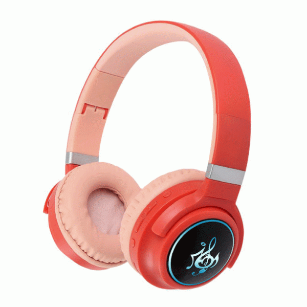 Wireless Stereo Headphones - HZ-BT633 - RGB Light - Red & Pink