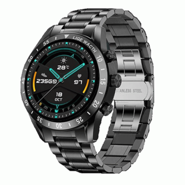 LIGE Men's Smart Watch Black Edition