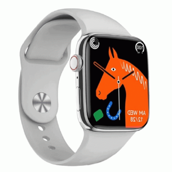 White - Watch 8 Max Fitness Tracker Smart Watch